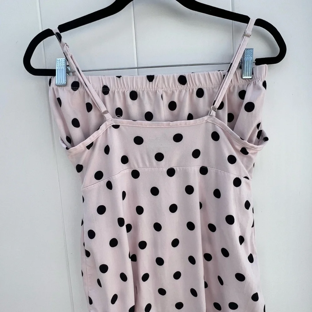 Pajama set cami and shorts pink polka dots - Picture 3 of 8